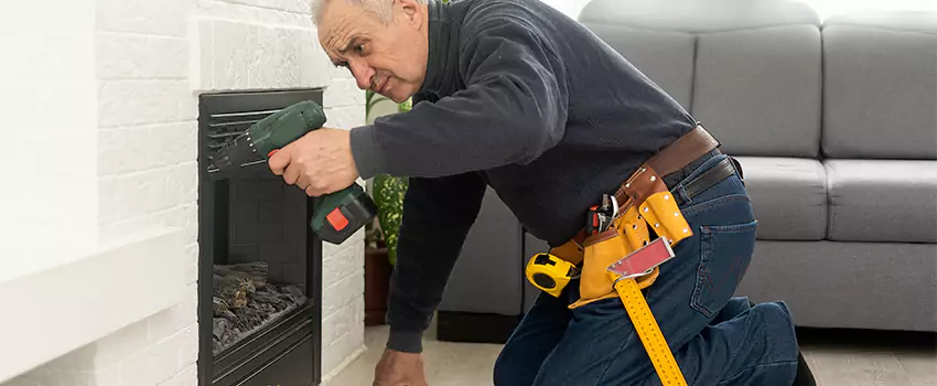 New Indoor Fireplace Installation in Wheaton, Illinois