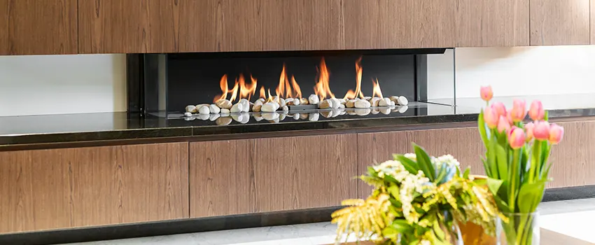 Double-height Fireplace Design Refurbishment in Wheaton, Illinois