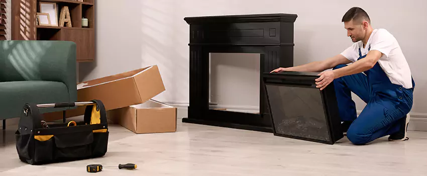 Old Rusted Metal Fireplace Repair And Replacement in Wheaton, IL
